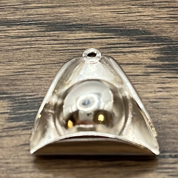 925 Sterling Silver Vintage Tricorn Hat Design Charm Pendant - Picture 3 of 6